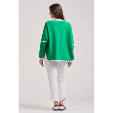 EST 1971 Ringer Sweatshirt Emerald