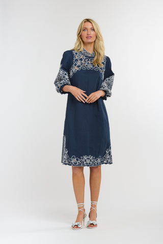 Italian Star Samantha Dress Parrot Blue