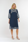 365 Days Gretel Embroidered Dress Dark Sapphire