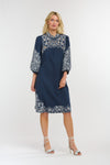 365 Days Gretel Embroidered Dress Dark Sapphire