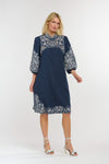 365 Days Gretel Embroidered Dress Dark Sapphire