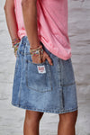 Hammill and Co Drawcord Denim Skirt