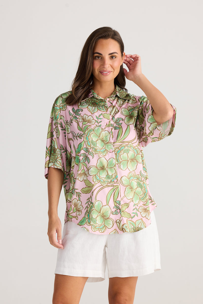 Holiday Trading Columbian Floral Shirt