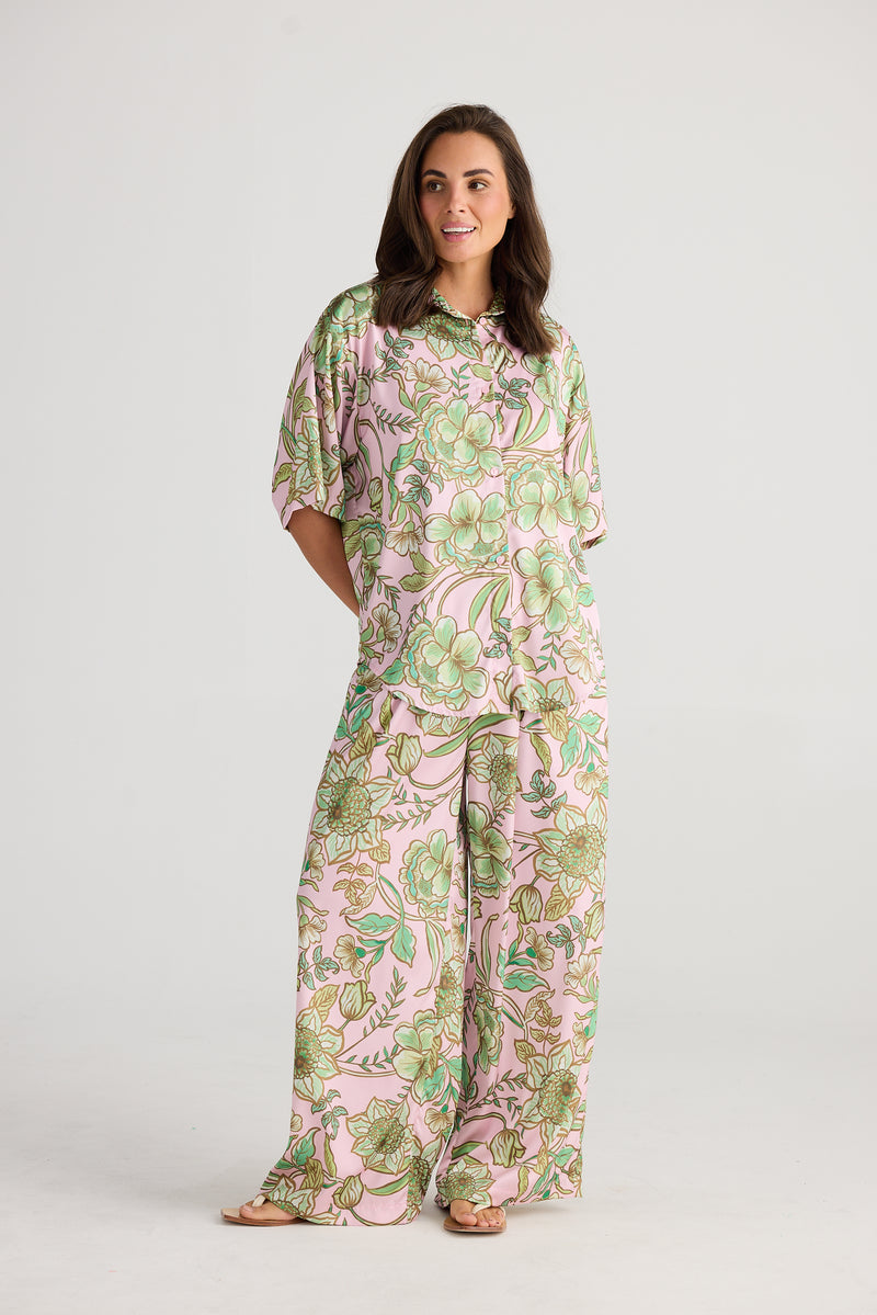 Holiday Trading Columbian Floral Shirt