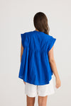 Holiday Clementine Cotton Top Navy