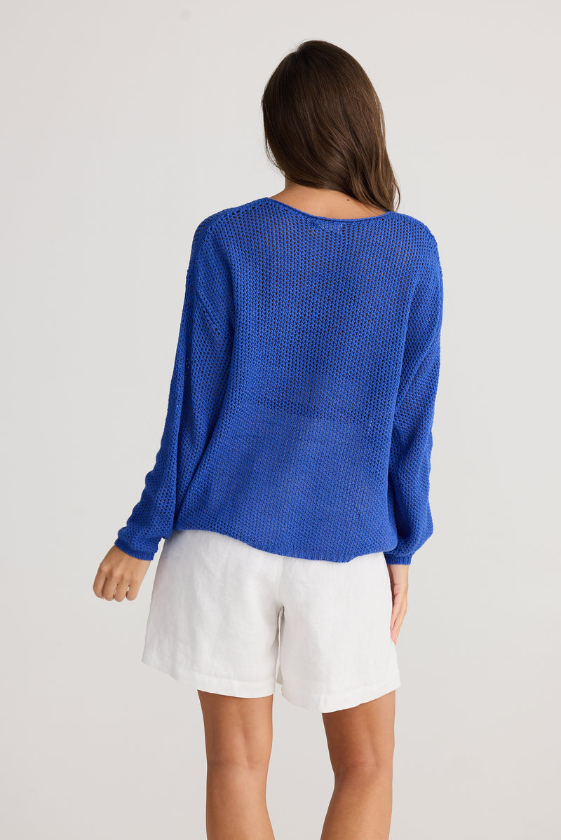 Holiday Off Duty Blue Knit