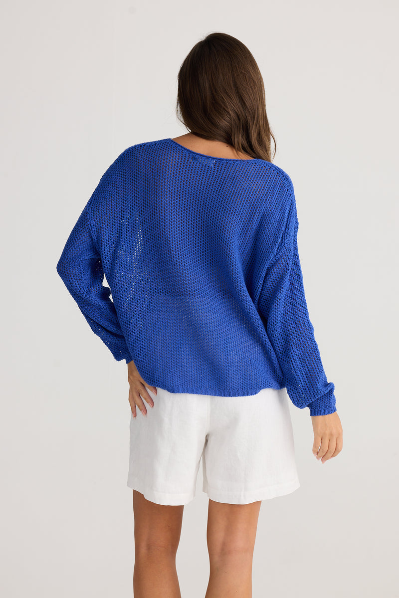 Holiday Off Duty Blue Knit