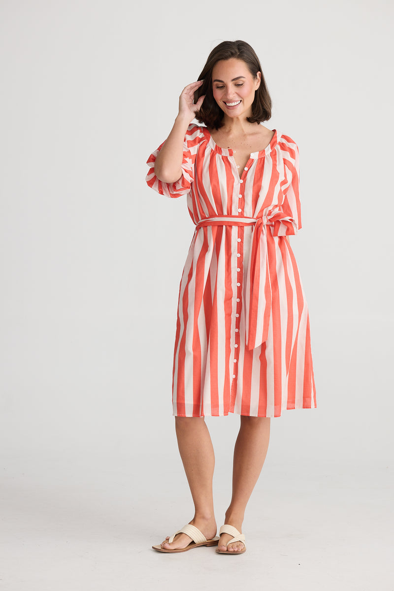 Holiday Noel Dress Stripe