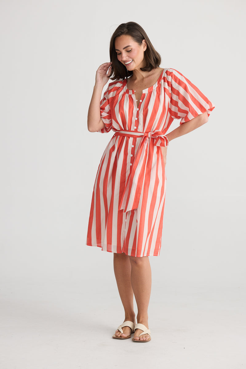 Holiday Noel Dress Stripe