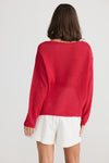 Holiday Anchor Knit Red