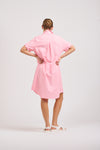 Shirty Katie Popover Dress Stripe Soft Pink