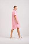 Shirty Katie Popover Dress Stripe Soft Pink