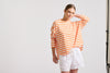 Hammill and Co Retro V Neck Tee Orange