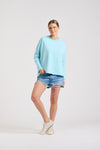 Hammill and Co Surf Batwing Tee Aqua