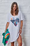 Hammill and Co Surf Batwing Tee Aqua