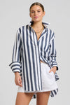 365 Days Sydney Stripe Shirt White Navy