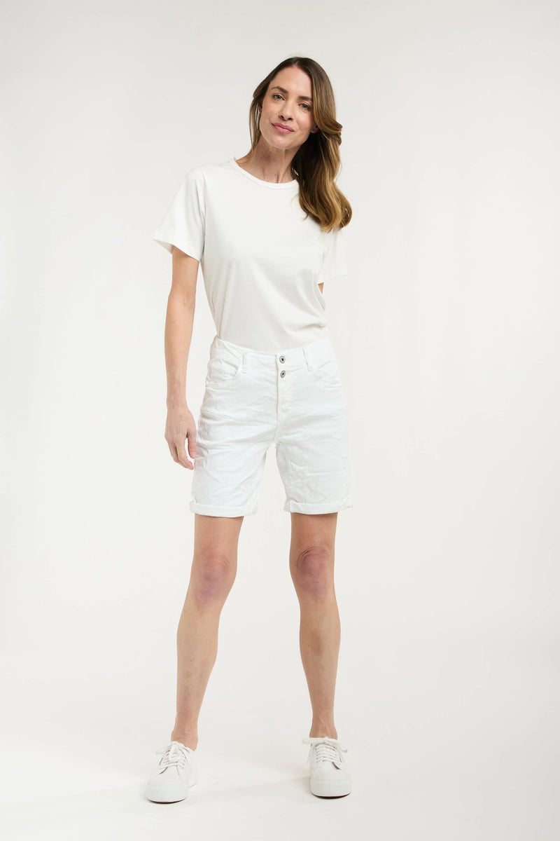 Italian Star Emma Shorts White